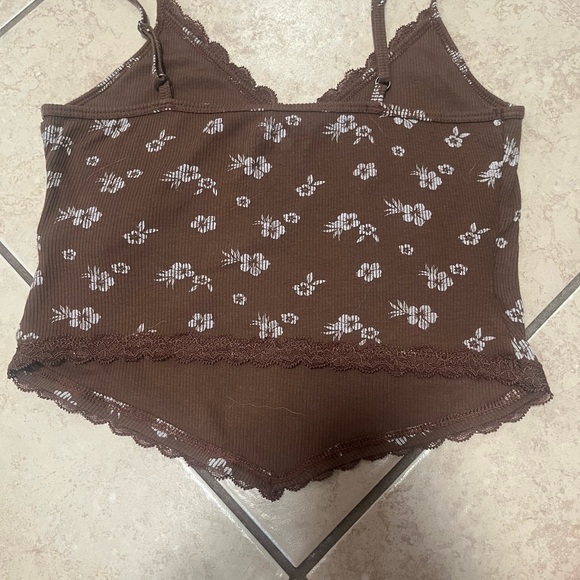 Hollister Brown Fitted Crop Camisole - Picture 3 of 4